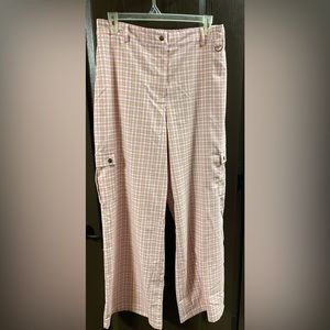 🎉Forever 21 pink plaid pants size 1x